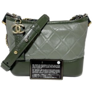 Chanel Gabrielle Small 98% New Matcha Green Crossbody bag 25 Series Calfskin