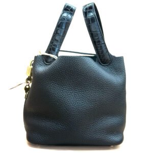 Hermès Picotin Lock 18 99% NEW Noir Alligator Handle Handbag Y Stamp TC