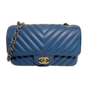 Chanel Classic Flap Large 99% NEW Bule Crossbody bag 27 Series Calfskin