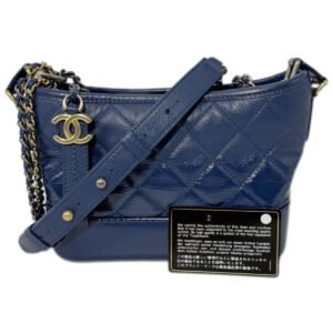 Chanel Gabrielle Small 99% New Blue Crossbody bag 25 Series Calfskin