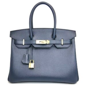 Hermès Birkin30 99% New Midnight Blue Handbag A Stamp EP