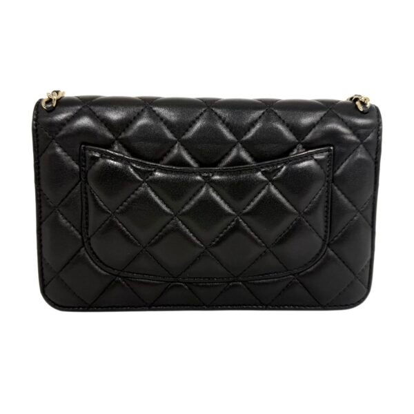 Chanel Wallet on Chain (WOC) M Size 99% New Black Crossbody bag 28 Series Cowhide - Image 2