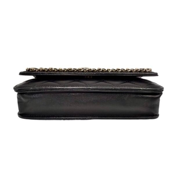 Chanel Wallet on Chain (WOC) M Size 99% New Black Crossbody bag 28 Series Cowhide - Image 5