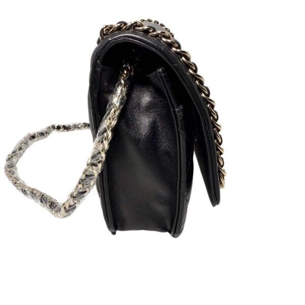 Chanel Wallet on Chain (WOC) M Size 99% New Black Crossbody bag 28 Series Cowhide - Image 3
