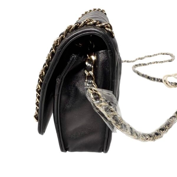 Chanel Wallet on Chain (WOC) M Size 99% New Black Crossbody bag 28 Series Cowhide - Image 4