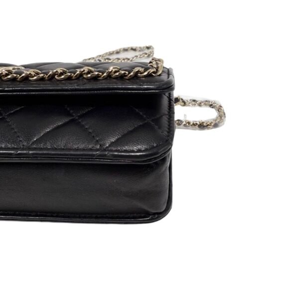 Chanel Wallet on Chain (WOC) M Size 99% New Black Crossbody bag 28 Series Cowhide - Image 9