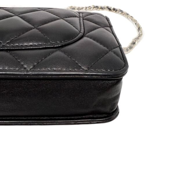 Chanel Wallet on Chain (WOC) M Size 99% New Black Crossbody bag 28 Series Cowhide - Image 11