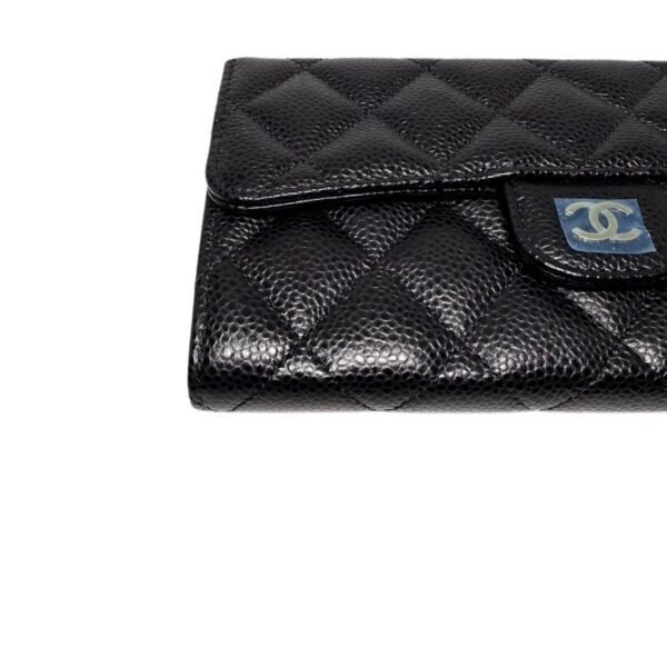 CHANEL Long Wallet 99% New Black with Gold Hardware 25 Series Caviar Leather - Image 9