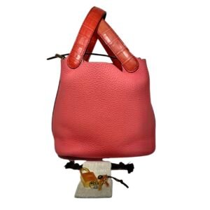 Hermès Picotin Lock 18 99% NEW Rose Lipstick Handbag Y Stamp TOGO