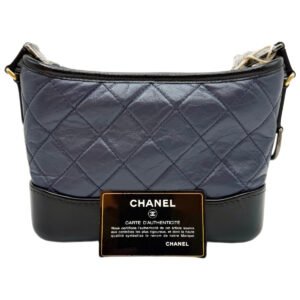 Chanel Gabrielle Small 99% New Blue & Black Crossbody bag 28 Series Calfskin