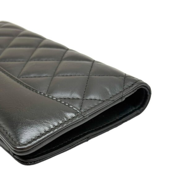 CHANEL Long Wallet 99% New Black with Gold Hardware 25 Series Calfskin Leather - Image 7