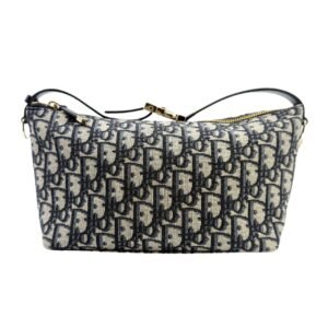 Dior Travel Nomad Bag 99% New Blue Dior Oblique Canvas Shoulder Bag，“Lunchbox Bag” Style