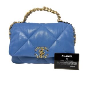 Chanel 19 Bag Small 99% New Blue Crossbody bag 31 Series Lambskin Leather