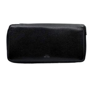 Celine Long Wallet 98% New Black Calfskin Leather