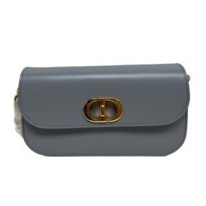 Dior 30 Montaigne CD Buckle 99% New Small Hazy Grey Crossbody Bag Lambskin